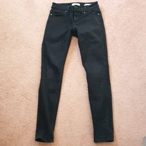 GUESS Power Stretch Black Denim Skinny Jeans size 27